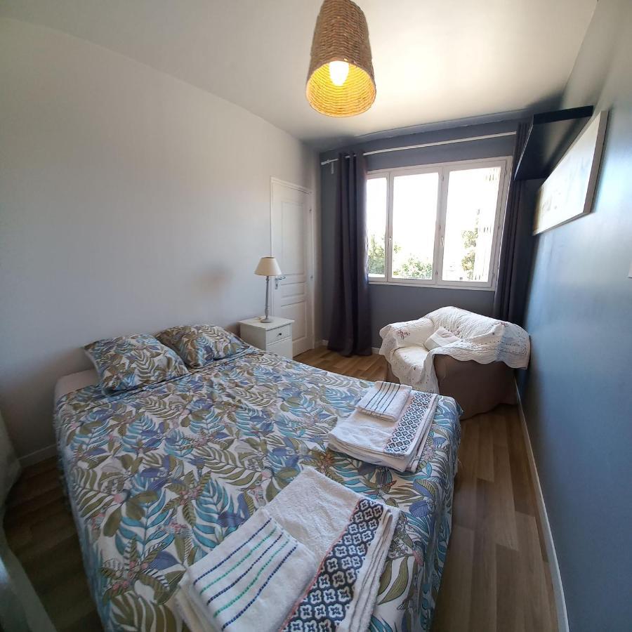 "L'Hippocampe", Climatise, 60 M2 , 2 Chambres, Tres Calme, Plage Des Sablettes Et Commerces A 3 Minutes A Pied, Wifi, Parking Gratuit, Lit King Size La Seyne-sur-Mer Exterior foto